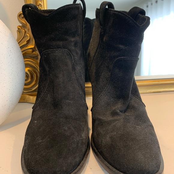 Laurence Dacade Black Suede Ankle Boots Size 38 - Picture 2 of 7